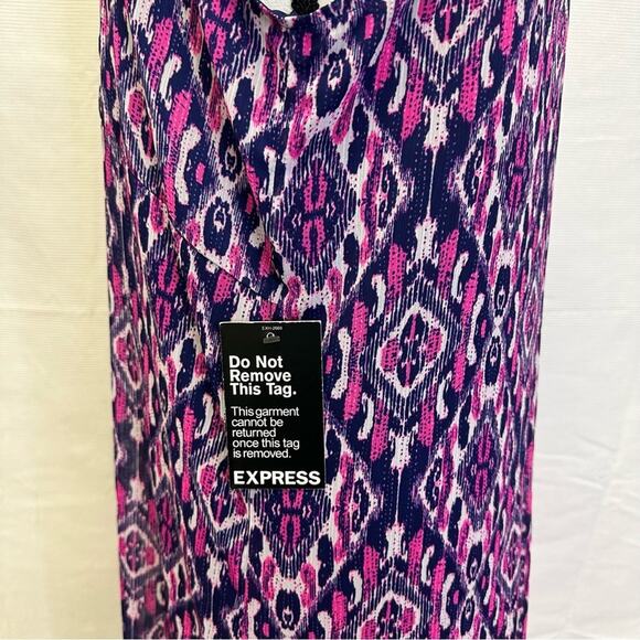 Express Aztec-Inspired Maxi Dress with Unique Halter Neckline - Size S/P - NWT - Picture 5 of 9